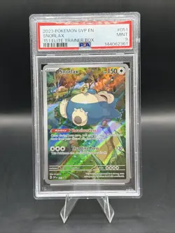 2023 POKEMON SVP EN-SV BLACK STAR PROMO 151 ELITE TRAINER BOX #051 SNORLAX PSA 9 - Image 1