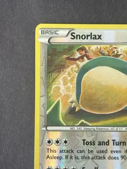 Pokemon Snorlax Fates Collide #077/124 Rare Reverse Holo Near Mint - Image 3