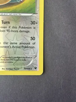 Pokemon Snorlax Fates Collide #077/124 Rare Reverse Holo Near Mint - Image 5