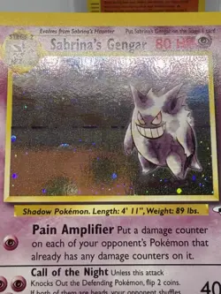 Pokemon Gym Heroes Sabrina’s Gengar 14/132 Holo NM - Image 5
