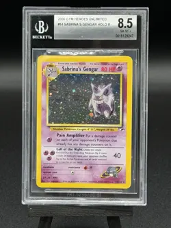 2000 Pokemon Sabrina's Gengar Gym Challenge #14 Holo Rare BGS 8.5 NM/MINT+ - Image 1