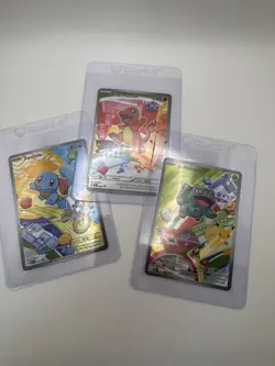 Pokemon TCG First Partner Illustration Gen 1 Kanto Starters Set - Image 1