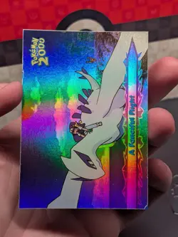 2000 Topps Pokemon The Movie 2000 A Fanciful Flight Lugia - Rainbow Foil #65 NM- - Image 3