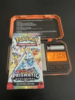 HEAVY 23.08g Prismatic Evolutions Booster Pack Pokemon - heavy pack - Image 4