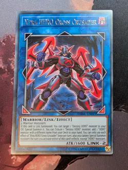 Xtra HERO Cross Crusader DANE-EN045 Rare YuGiOh TCG Card - Image 1