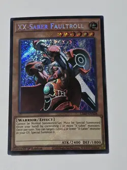 XX-Saber Faultroll 1st Edition Secret Rare L26D-ENX04 Yu-Gi-Oh! - Image 1