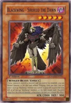 Blackwing - Sirocco the Dawn Yu-Gi-Oh! CRMS-EN010 1st Common - Image 1