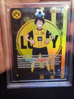 One Piece Luffy BVB Borussia Dortmund ST13-003 Promo BGS 9.5 GEM MINT 2x10 Subs - Image 5