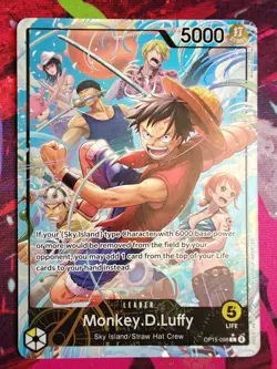 One Piece CCG Monkey.D.Luffy OP15-098 L NM - Image 1