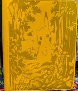 Pokemon Laser Engraved Pikachu 9 Pocket Gamegenic Binder 360 Cards Side Loaded - Image 1