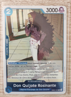 Carte One Piece Don Quijote Rosinante EB02-025 FR - Card game Holo - Image 1