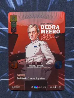 Star Wars Unlimited: Dedra Meero - With Verifiable Data (Prestige Foil) SEC 1092 - Image 1