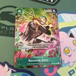 Bandai One Piece Card Game Roronoa Zoro OP13-037 Foil English Treasure Rare OP15 - Image 1