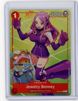 Jewelry Bonney (Alt Art Parallel) ST21-004 Starter Deck EX: Gear 5 Foil NM Card - Image 1