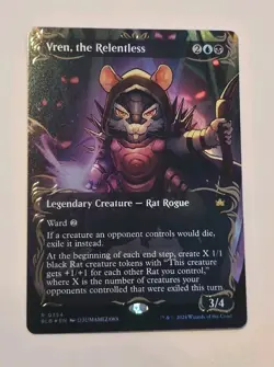 Magic The Gathering - Bloomburrow - Vren, The Relentless Showcase, Golden Border - Image 1