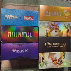 Lot of 7 MTG EMPTY Gift Bundle Boxes; MSM, FF x2, ToE, Avatar x2, LotR - Image 1