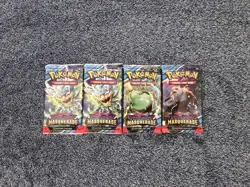 Twilight Masquerade X4 Packs - Pokemon Full Art Set SWSH Sealed Booster Packs - Image 1
