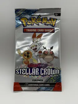Pokemon Trading Cards Scarlet & Violet Stellar Crown Fun Pack 3 Cards Per Pack. - Image 2