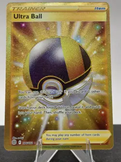 Ultra Ball 186/172 Secret Rare Brilliant Stars Pokemon Holo Near Mint - Image 1