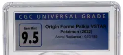2022 Pokemon Astral Radiance ORIGIN FORME PALKIA VSTAR 040/189 CGC 9.5 GEM MINT - Image 3