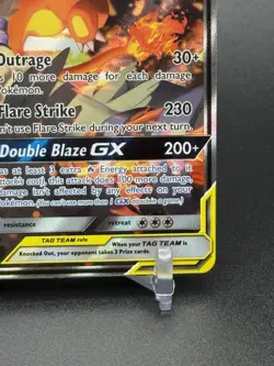 2019 Pokemon Tag Team Reshiram & Charizard GX Holo SM Promos SM201 MP - Image 5