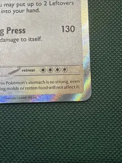 Pokemon TCG Snorlax 202/091 Baby Shiny Holo Rare Paldean Fates - NM - Image 4