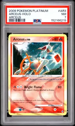 2009 POKEMON PLATINUM ARCEUS #AR3 ARCEUS-HOLO PSA 7 - Image 1