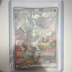 Pokemon Reshiram EX Full Art Holo Special Illustration Rare 166/086 Sv - Image 1