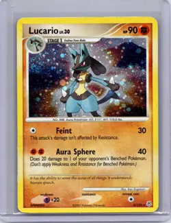 Lucario Holo Rare (6/130) - Pokemon TCG - Diamond and Pearl Base Set - Image 1