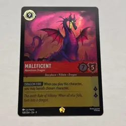 Maleficent 108/204 Disney Lorcana Fabled Legendary Cold Foil Card NM - Image 1