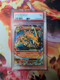 Pokemon XY 2014 #13/106 Mega Charizard EX Flashfire PSA 7 - Image 2
