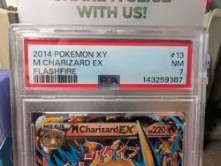 Pokemon XY 2014 #13/106 Mega Charizard EX Flashfire PSA 7 - Image 4