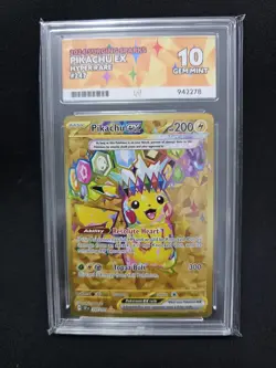 Pikachu ex 247/191 Hyper Rare Gold Surging Sparks ACE 10 Pokemon - Image 1