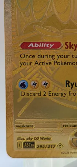 Pokemon Mega Dragonite EX Ascended Heroes 295/217 Gold Hyper Rare NM/M - Image 4