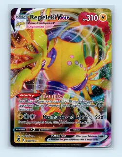 Pokemon tcg SWSH12: Silver Tempest Regieleki VMAX Near Mint or Better - Image 1