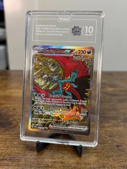 2025 Pokemon SV Prismatic Evolutions Roaring Moon EX 162/131 EX SIR TAG 10 - Image 1