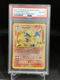 CHARIZARD 2021 POKEMON CELEBRATIONS CLASSIC COLLECTION HOLO #4 PSA 10 - Image 1