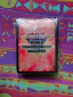 YUGIOH WCQ 2025 RED SLEEVES (100) TCG OFFICIAL KONAMI *NEW & SEALED* - Image 1
