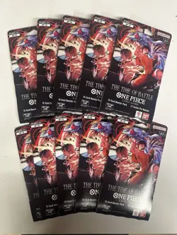 One Piece TCG English OP-16 The Time of Battle Booster Sleeved Pack x10 - Image 1