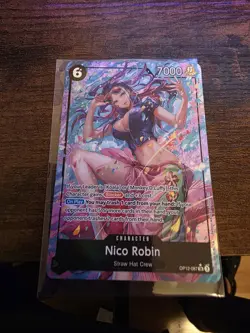 One Piece CCG Nico Robin OP12-087 SR Alternate Art Foil English 7000 Power - Image 2