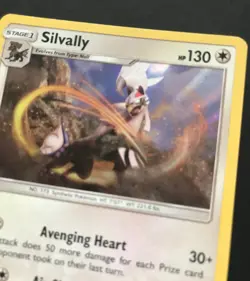 Silvally 184/236 SM Unified Minds HOLO RARE Shiny Pokemon Card Excellent - Image 4
