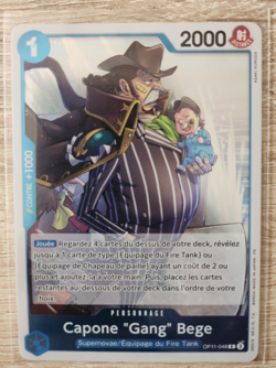 Carte One Piece Capone "Gang" OP11-048 FR - Card game Holo - Image 1