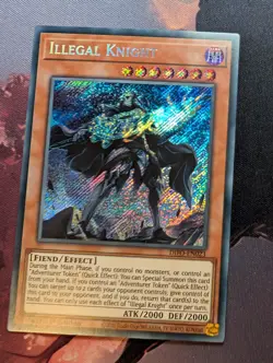 Illegal Knight DIFO-EN023 Secret Rare 1st Edition YuGiOh TCG Card - Image 1