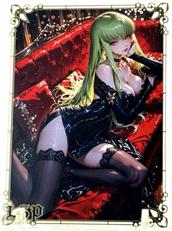 Goddess Story: C.C. Code Geass #155/200 Metal Anime Waifu CCG Trading Card - Image 1