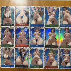 18×Android 18 Chun-Li Rem Albedo Tifa Lisa Doujin Card Goddess Waifu Custom - Image 1