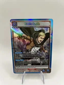Union Arena Attack on Titan • Erwin Smith UE10BT/AOT-1-002 • SR Foil - Image 1