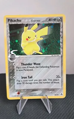 Pokemon Card Carte Holo pikachu 93/92 Secret Holo Vintage :) - Image 1