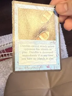 1x Dandan Arabian Nights HP Damaged Old School MTG Magic the Gathering x1 MKE - Image 3