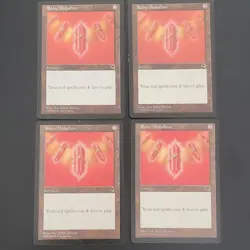 Magic: The Gathering Ruby Medallion 1999 x4 Artifact Colorless English - Image 1