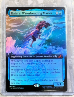 Katara, Waterbending Master Extended Art Foil MTG Avatar Mythic 180 NM X1 - Image 1